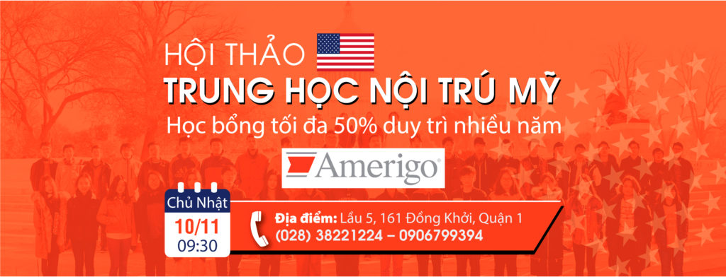 HỌC BỔNG AMERIGO TỐI ĐA 50% DUY TRÌ NHIỀU NĂM – 11 TRƯỜNG TRUNG HỌC NỘI TRÚ MỸ